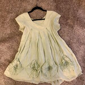 Cotton/linen mix size small boutique shirt